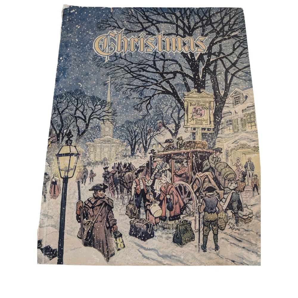 Vintage 1950s Christmas Annual American Literature Art Augsburg Publishing Book